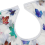 Custom Women Washable Flower Petal Pattern Clothing Protector Adult bib