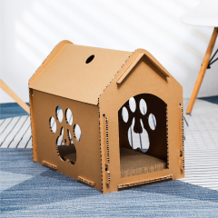 Wholesale Cat Scratching Board One-Level Cat House Cat Scratcher Playhouse Apartment