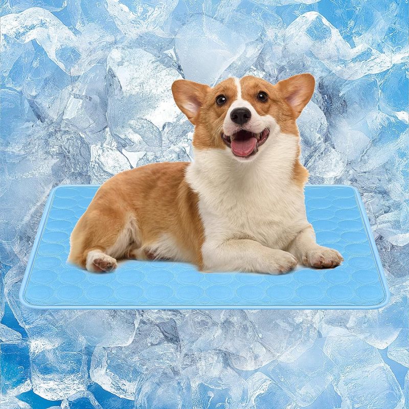 Wholesale Washable Dog Cooling Mat Ice Silk Cooling Mat   Pet Self  Dog Cooling Pad for Indoor & Outdoor Car Seats