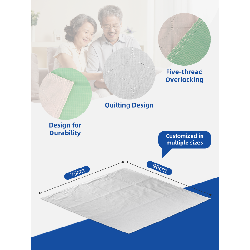 Adingcare Atmungsaktive, waschbare Urinunterlage für Erwachsene, super saugfähig, wiederverwendbar