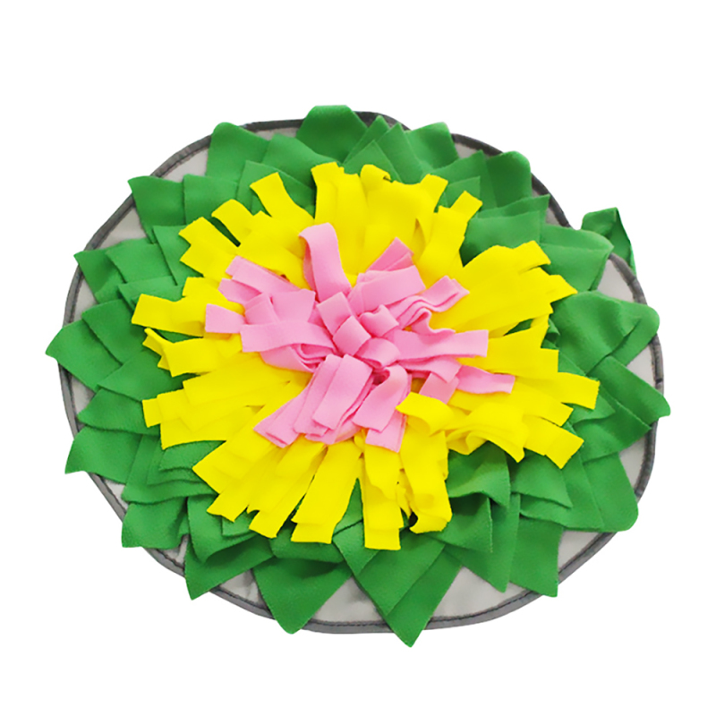 Wholesale Dog Snuffle Mat Round Snack Feeding Slow Feeders Sniffing Nosework Training Fun Play Mat