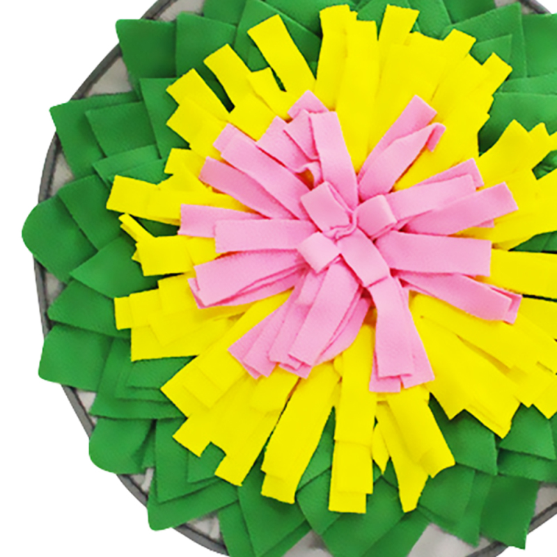 Wholesale Dog Snuffle Mat Round Snack Feeding Slow Feeders Sniffing Nosework Training Fun Play Mat