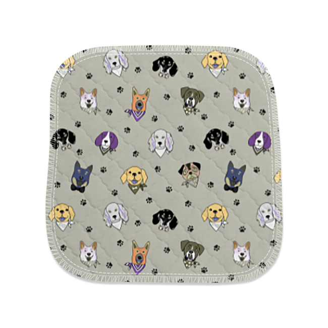 Almohadillas para mascotas antideslizantes impermeables de varios tamaños con patrones personalizados, almohadillas para orina reutilizables y lavables para perros y mascotas
