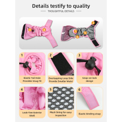 Waschbare Hundewindeln für Frauen, wiederverwendbare Periodenwindel für weibliche Hunde