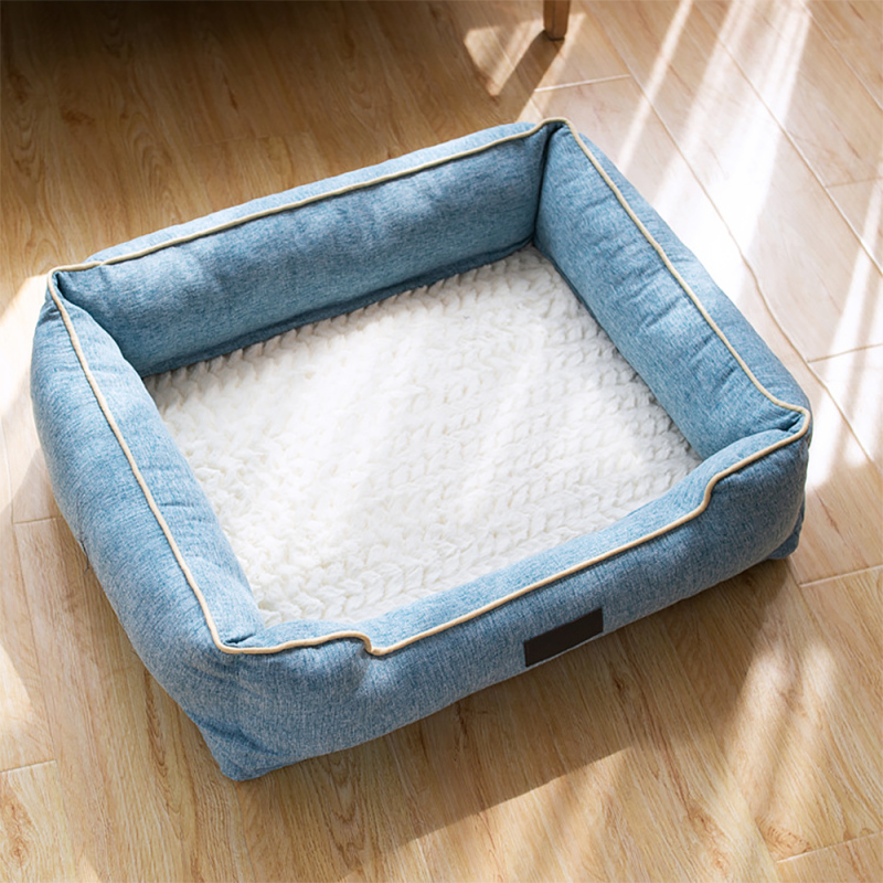 Wholesale Multiple Colour Dog Bed Rectangle Washable Calming Cat Bed