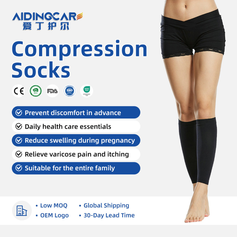 Plus Size Compression Stockings Wide Calf Comfort Fit