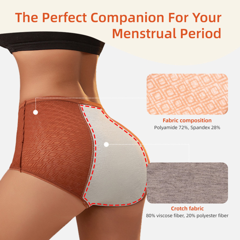Bragas menstruales reutilizables Aidingcare para mujer, 72 % nailon, 28 % elastano