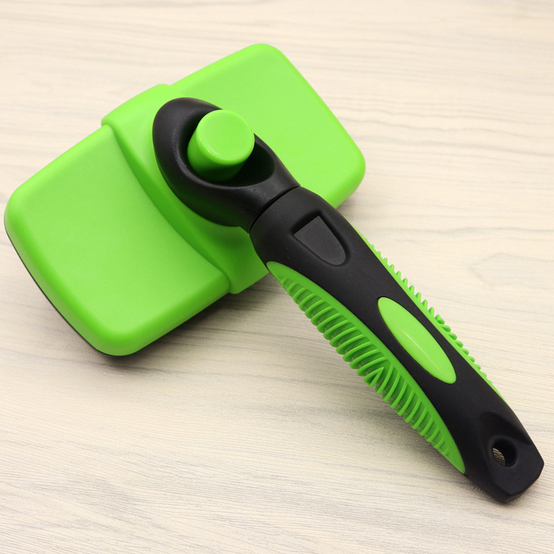 Pet Self Cleaning Slicker Brush for Cat & Dog Grooming Brushes,Automatic Deshedding Tool for Shedding Long and Short Fur