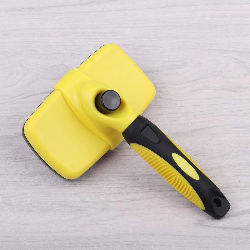 Pet Self Cleaning Slicker Brush for Cat & Dog Grooming Brushes,Automatic Deshedding Tool for Shedding Long and Short Fur