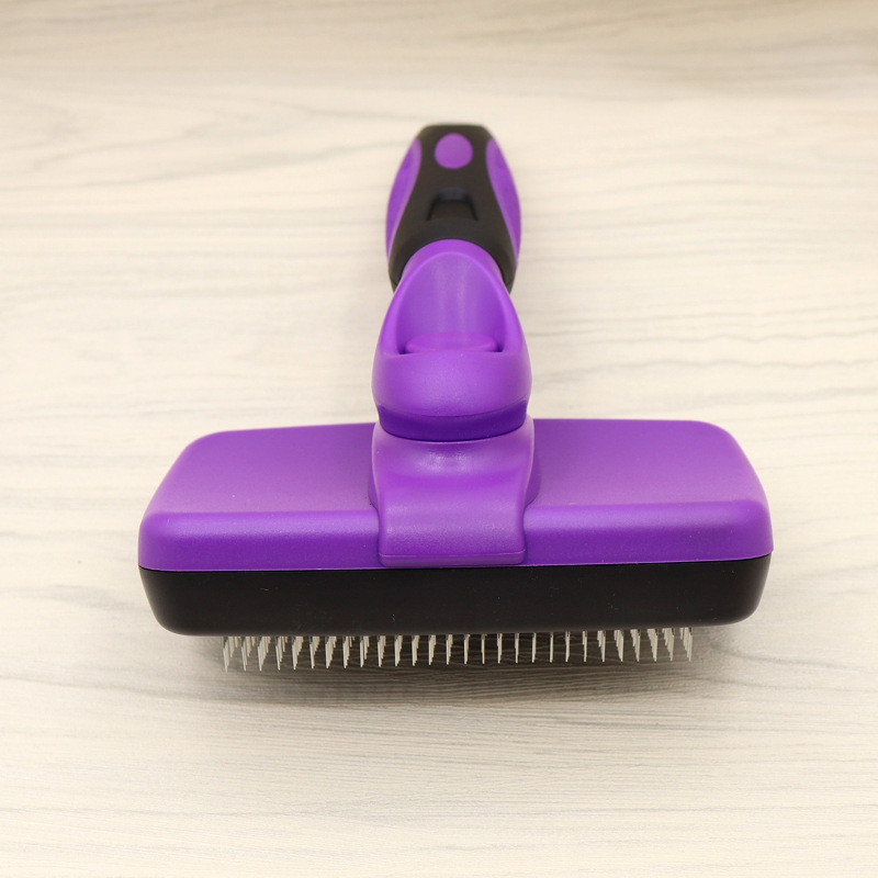 Pet Self Cleaning Slicker Brush for Cat & Dog Grooming Brushes,Automatic Deshedding Tool for Shedding Long and Short Fur