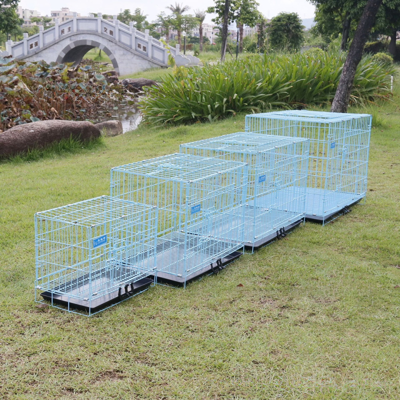 Multifunctional Dog Kennel Sturdy Carbon Steel Metal Playpen Classic Breathable Solid Multiple Stackable Crates