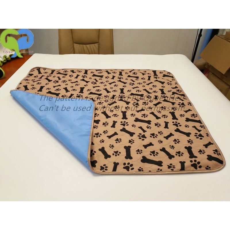 Premium Stain Resistant Quick Absorbent Waterproof Reusable Quilted Washable dog pee pad pet mat dog training pads