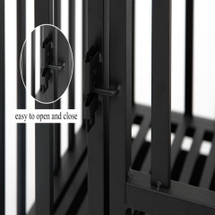 Wholesale Pet Supplies Detachable Assembled Dog Crate Galvanized Iron Pipe Dog Crate With Tray and Lock