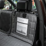 Waterproof Dog Seat Cover Nonslip Dog Hammock 600D Heavy Scratchproof Pet Seat Cover for Cars Back Seat with Mesh Window