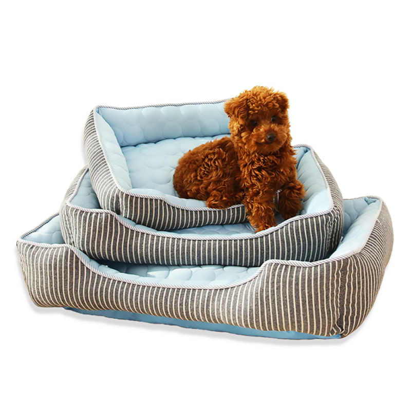 Wholesale OEM Custom Logo Foldable Pet Sofa Large Luxury Puppy  Pet Dog Bed