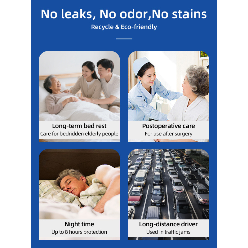 Aidingcare Couche-culotte lavable et réutilisable pour adulte, silencieuse, en plastique, unisexe, anti-fuite, pour incontinence