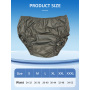 Aidingcare Couche-culotte lavable et réutilisable pour adulte, silencieuse, en plastique, unisexe, anti-fuite, pour incontinence