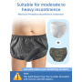 Aidingcare Couche-culotte lavable et réutilisable pour adulte, silencieuse, en plastique, unisexe, anti-fuite, pour incontinence