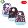 Washable Reusable Waterproof Clothing Protector Adult Bib with Optional Crumb Catcher