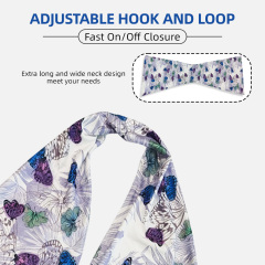 Wholesale Washable Reusable Sleeveless Apron Adult Bibs Button Closure Latex-free Durable Anti-dirty Elderly Food Eating