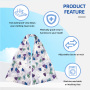Wholesale Washable Reusable Sleeveless Apron Adult Bibs Button Closure Latex-free Durable Anti-dirty Elderly Food Eating