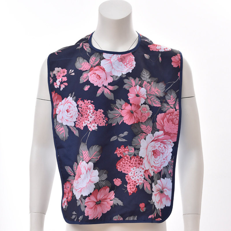 Baberos adultos lavables de las mujeres mayores reutilizables del protector impermeable de la ropa de la venta caliente para comer