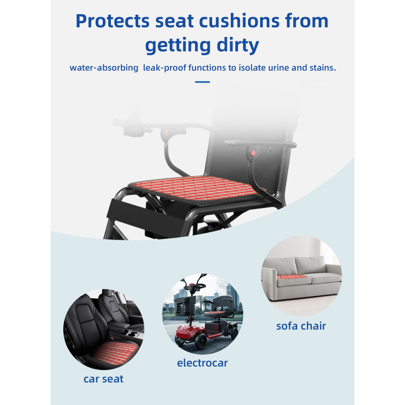 Adingcare - Almohadilla para orina para adultos, tamaño personalizado, lavable, transpirable, alta absorción