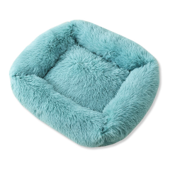 Plush Super Soft Dog Bed Pet Rectangle Sleeping Kennel Lounger Cat House Winter Warm Sofa Basket for Small Medium Large Dog