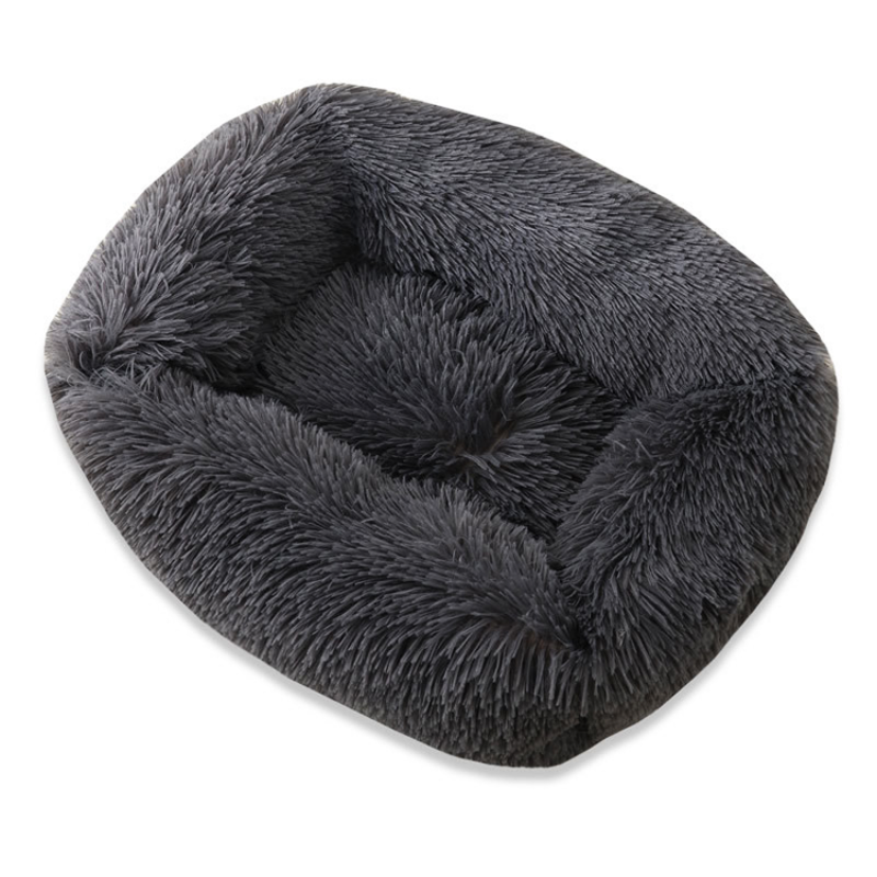Plush Super Soft Dog Bed Pet Rectangle Sleeping Kennel Lounger Cat House Winter Warm Sofa Basket for Small Medium Large Dog