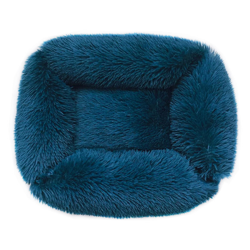Plush Super Soft Dog Bed Pet Rectangle Sleeping Kennel Lounger Cat House Winter Warm Sofa Basket for Small Medium Large Dog