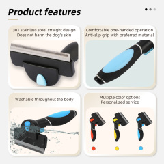 Wholesale Professional Dog Deshedding Tool Cat Grooming Brush Effectively Reduces Hair Shedding