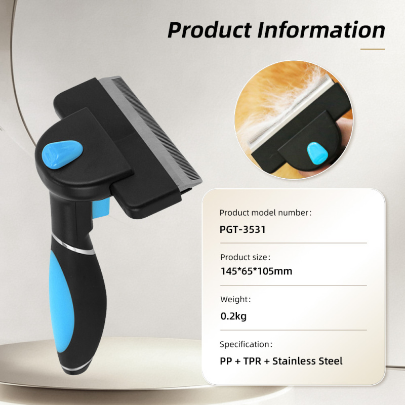 Wholesale Professional Dog Deshedding Tool Cat Grooming Brush Effectively Reduces Hair Shedding