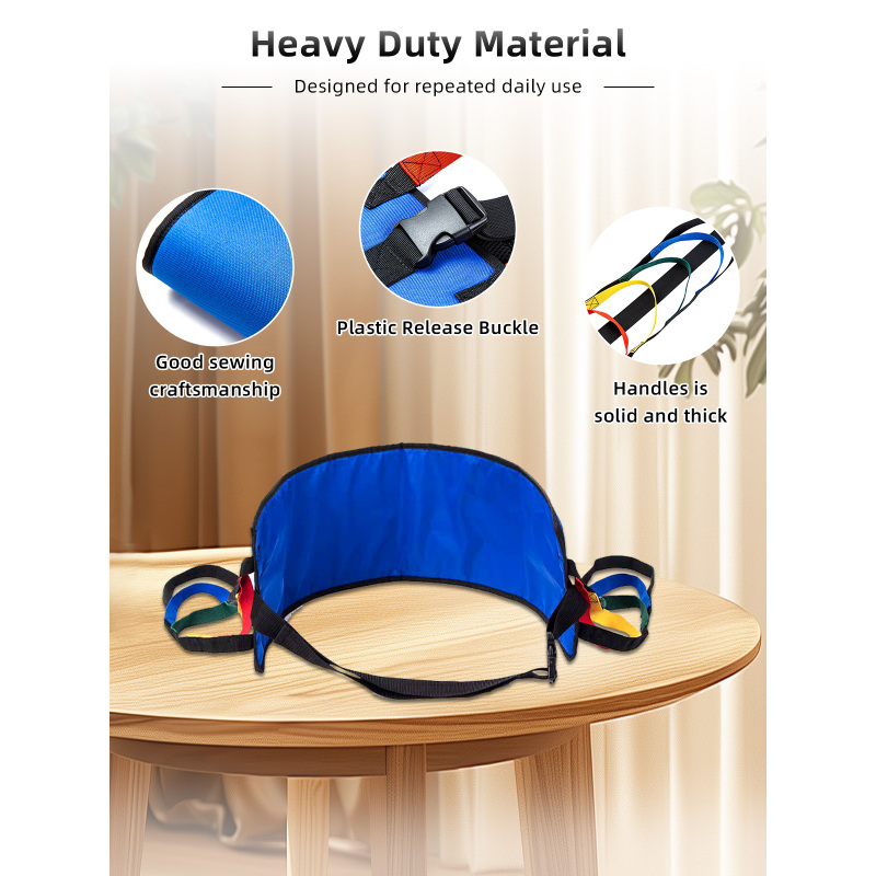 Wholesale Safety Gait Assist Device Fabric Transfer Gait Belt for Elderly & Disabled Wheelchair Bed Lift Aid Comfortable Handles