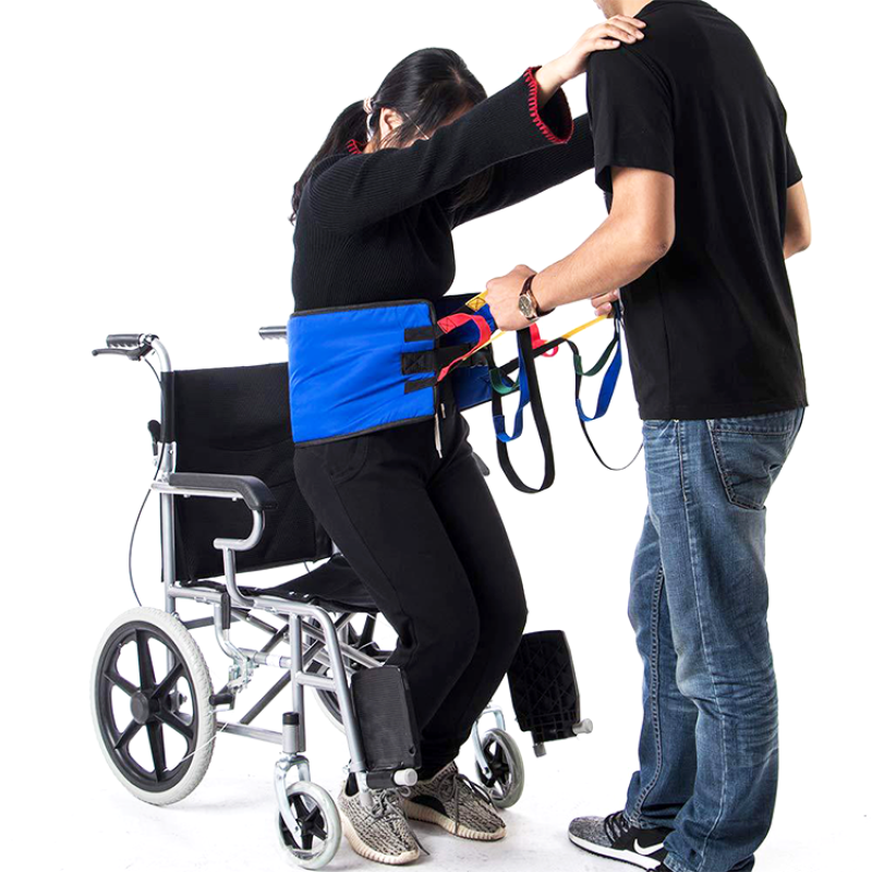 Wholesale Safety Gait Assist Device Fabric Transfer Gait Belt for Elderly & Disabled Wheelchair Bed Lift Aid Comfortable Handles