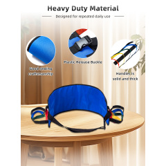 Cinturón de seguridad para la marcha, venta al por mayor, con transferencia de tela, para personas mayores y discapacitadas, ayuda para levantar la cama en silla de ruedas, con asas cómodas.