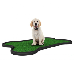 Hierbas artificiales durables del retrete del perro y césped plástico del césped