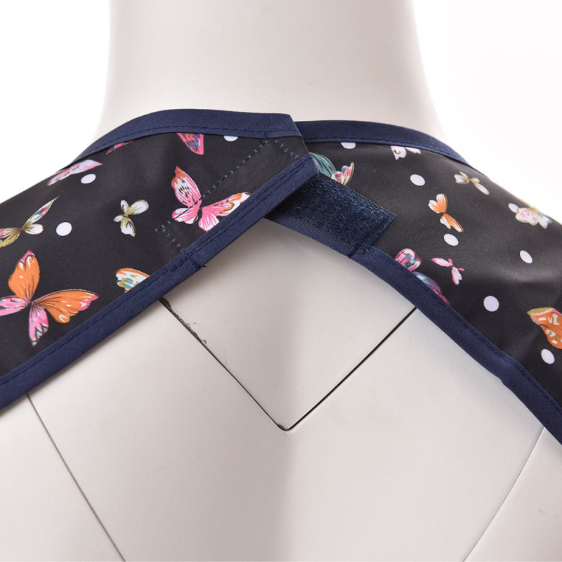 Hot Sale Reusable Waterproof Large Feeding Adult Bib Washable Clothing Protector with No Crumb Catcher