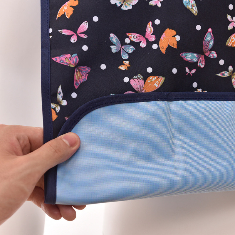 Hot Sale Reusable Waterproof Large Feeding Adult Bib Washable Clothing Protector with No Crumb Catcher