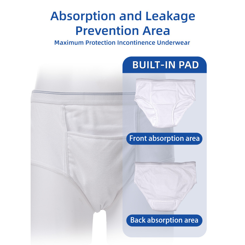 Aidingcare Inkontinenzunterwäsche, umweltfreundlich, atmungsaktiv, hohe Saugfähigkeit, für Reisen und Pflegeheime
