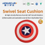 Round 40cm Swivel Seat Cushion, 360 Rotating Pad for Home Office Yoga Dining Chair