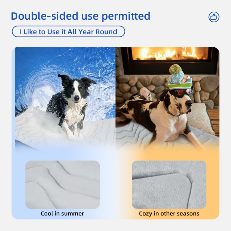 Travel Washable Portable Folding Waterproof Travel Pet Bed Dog Cooling Mat