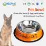 Wholesale Pet Bowls Multiple Colour Pet Food Container Non-slip 201 Stainless Steel Pet Bowls for Small Animals
