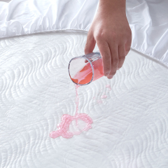 Protector de colchón impermeable permeable al aire Anti ácaros del polvo Funda de colchón de tela de aire suave