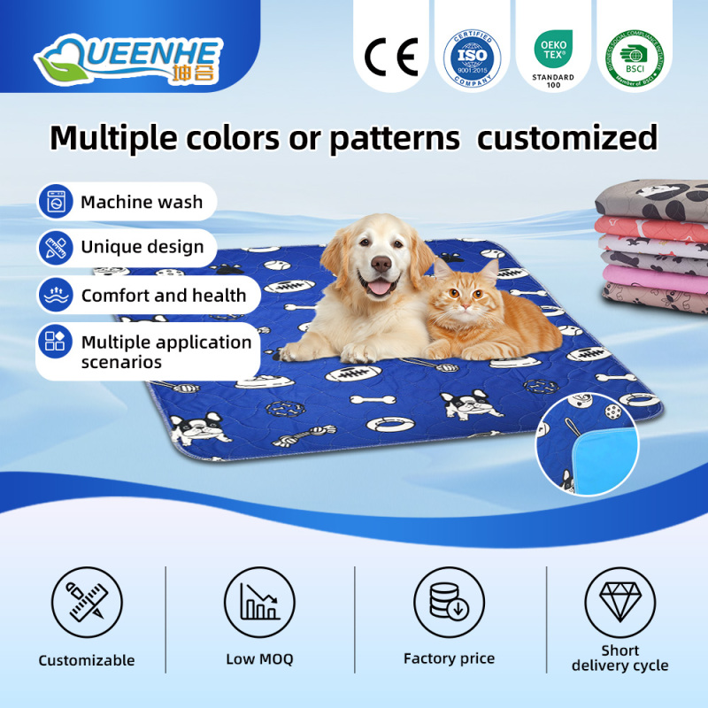 Wholesale Waterproof Cloth Non-Slip Customizable Fashion Pet Pads for Dogs High Absorption Durable Design Eco-Friendly Features