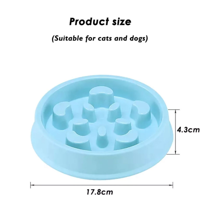 Durable Preventing Choking Dog Slow Feeder Non Slip Pet Dog Food Bowl