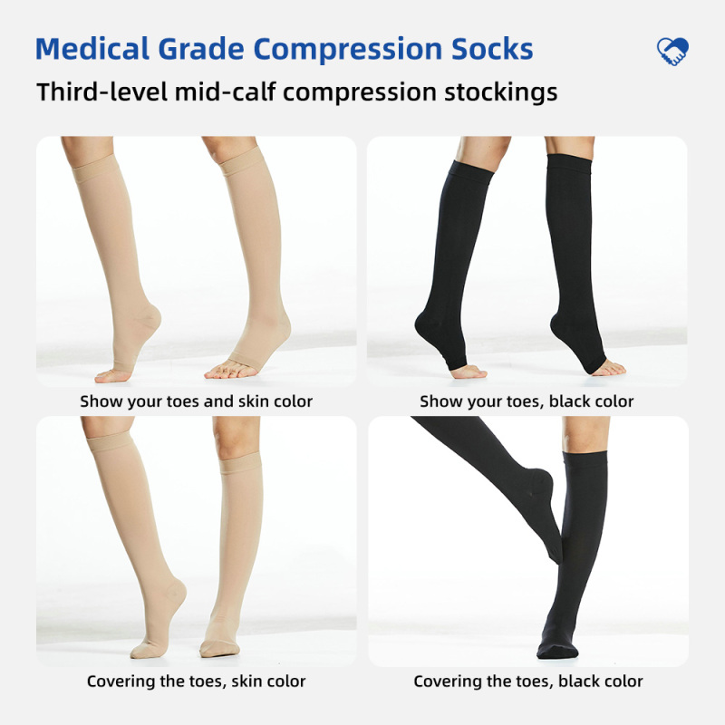 Thigh High Compression Stockings for Edema & Circulation