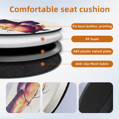 Wholesale Polyester Velvet Print Swivel Seat Cushion Convenient for Sitting or Standing From Car Used for Pregnant Women Elderly
