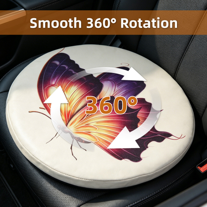 Wholesale Polyester Velvet Print Swivel Seat Cushion Convenient for Sitting or Standing From Car Used for Pregnant Women Elderly