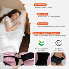 Culottes menstruelles Aidingcare pour femmes, adaptées aux peaux sensibles