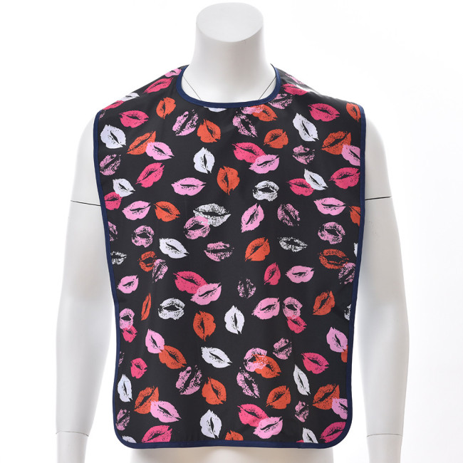 Hot Sale Reusable Women Clothing Protector Eating Bib Foldable Food Adult Bibs with No Crumb Cather